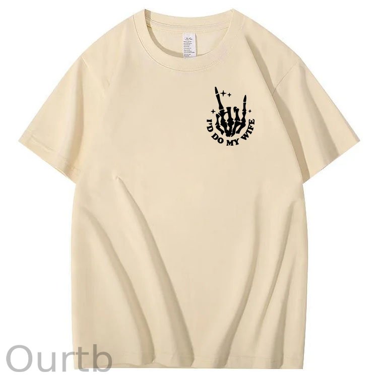 Today I Don't Feel Like Doing Anything Except My Wife Funny Pattern 100&Cotton Print T-Shirt