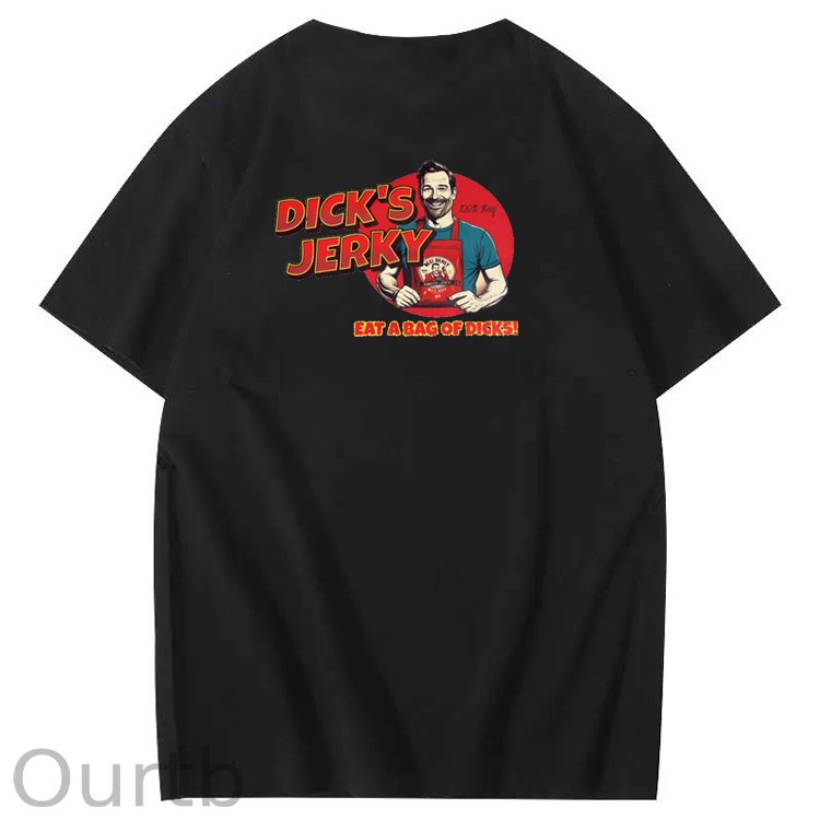 Dick’s Jerky Pattern Print Crew Neck T-Shirt