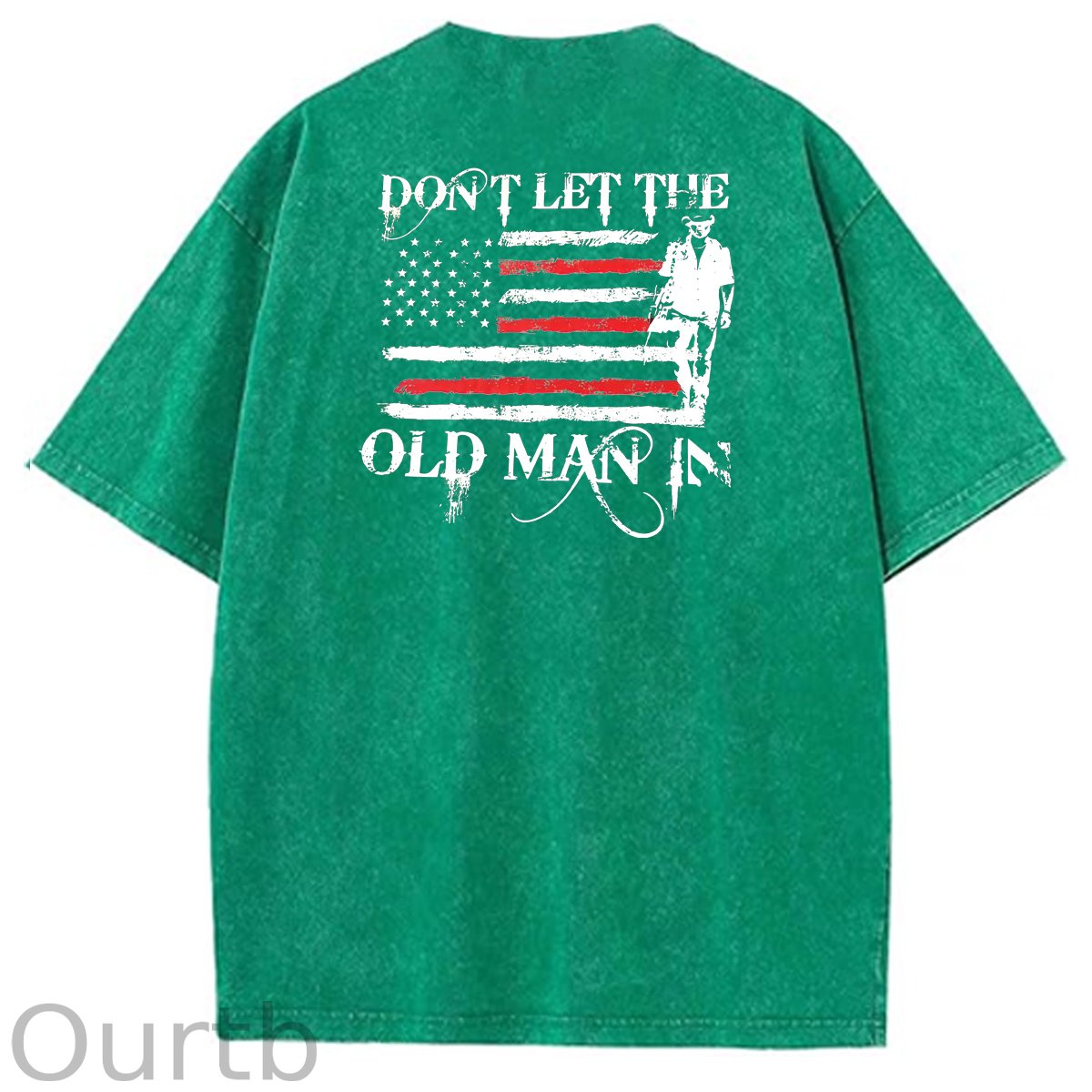 Don't Let The Old Man In Pattern Crew Neck T-Shirt