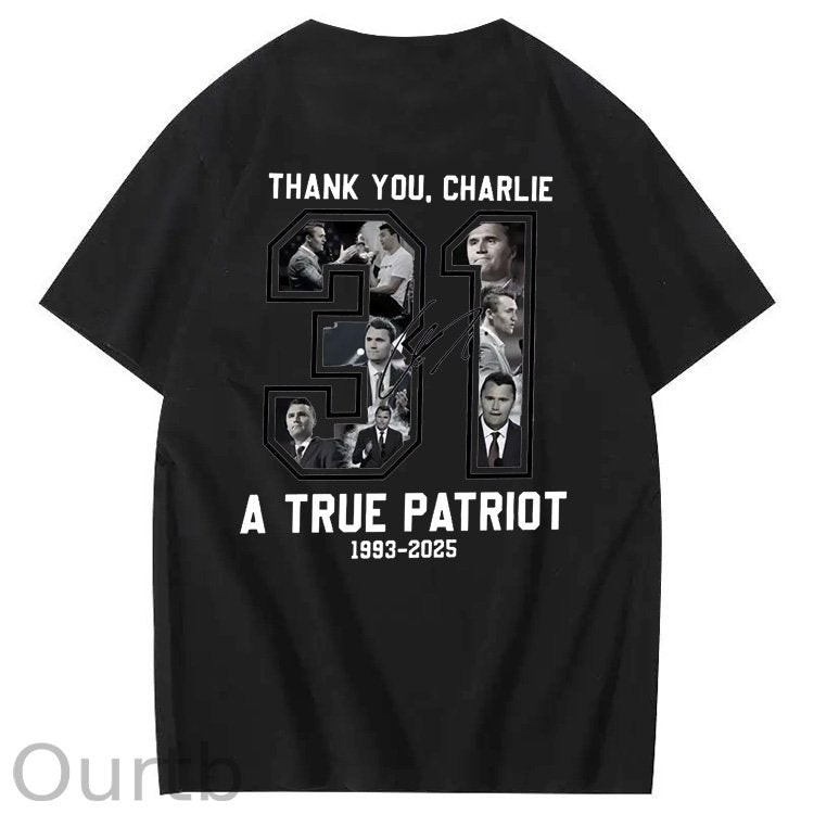 A Ture Patriot Pattern100% Cotton T-Shirt