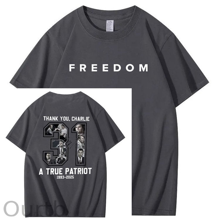 A Ture Patriot Pattern100% Cotton T-Shirt