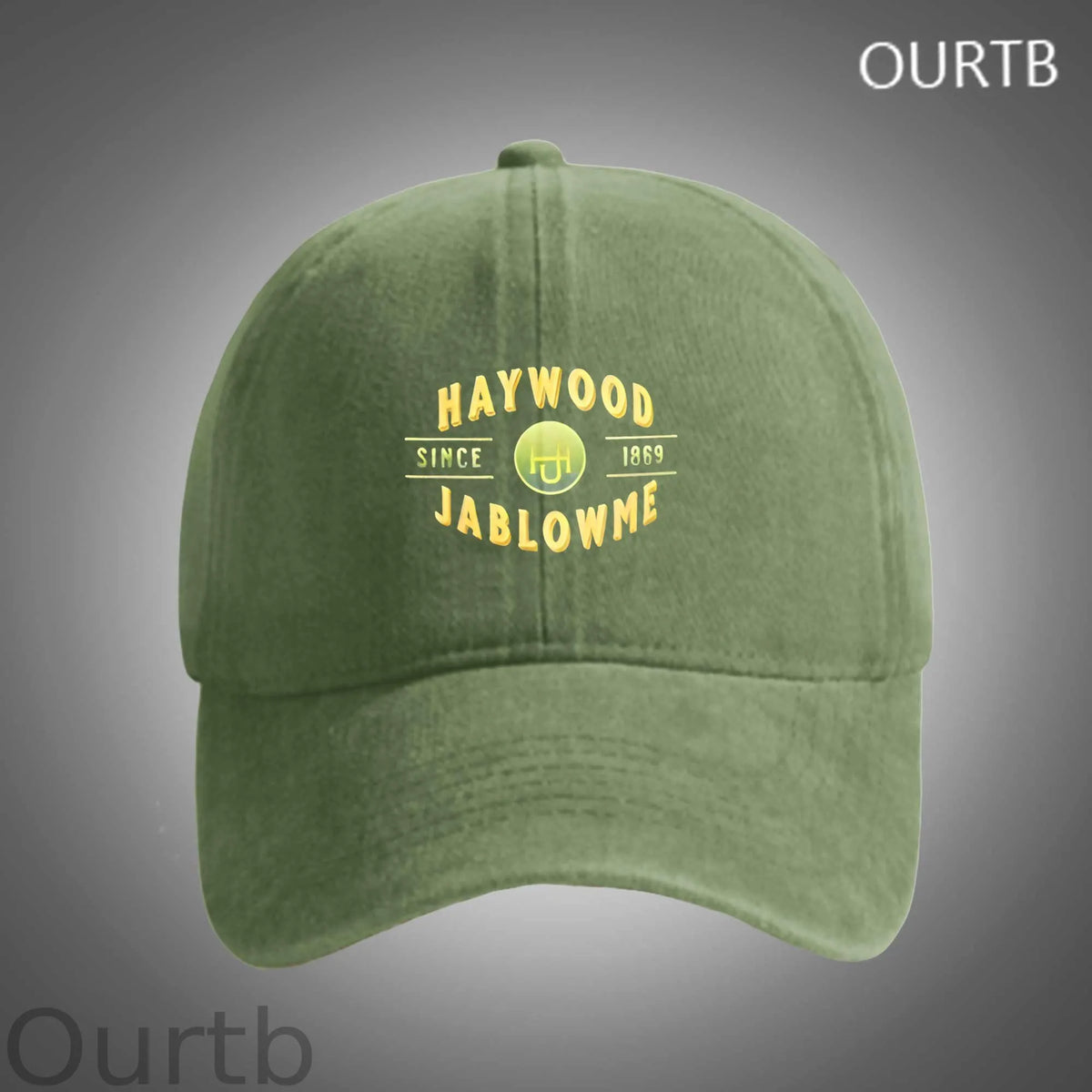Haywood Jablowme Since 1869 Timber Co Funny Art Print Unisex Distressed Cotton Washed Art Print Hat