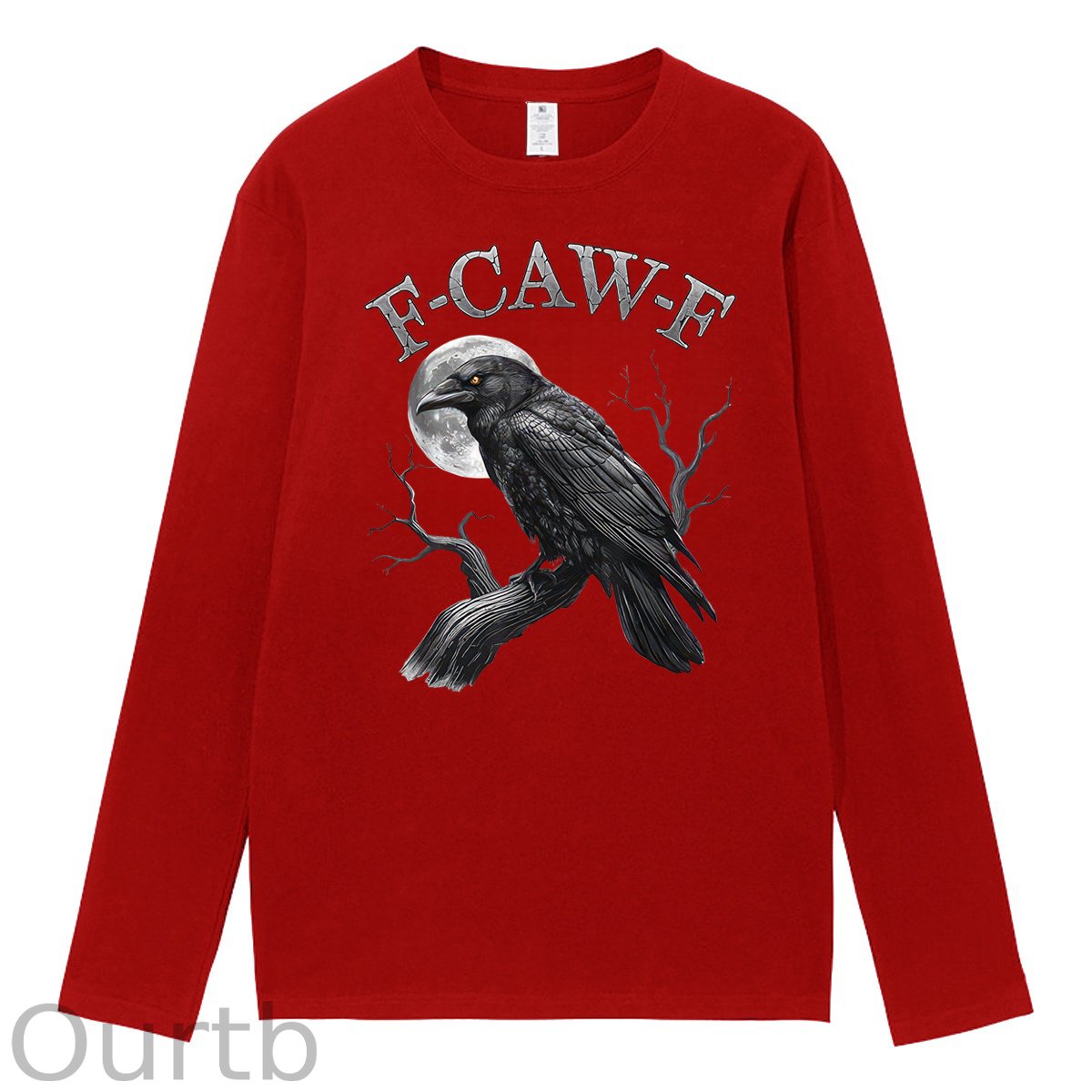 F-Caw-F Crow 100% Cotton Long Sleeve T-Shirt