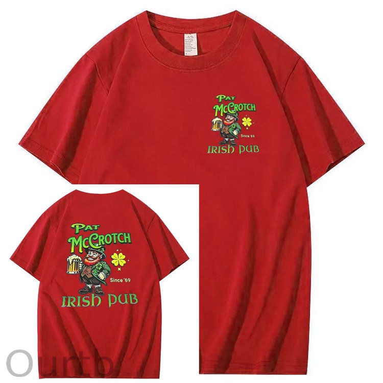 St.Patrick's Day Print Pattern Crew Neck T-Shirt