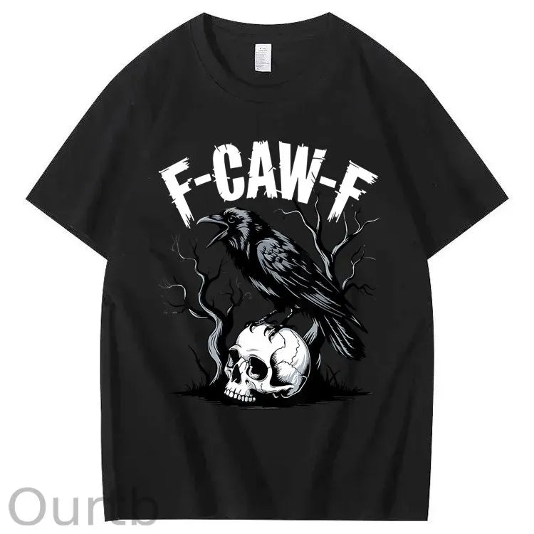 F-Caw-F Crow 100% Cotton T-Shirt