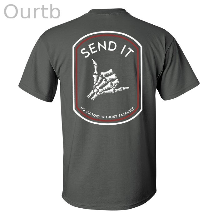 Send It Skull Printed Men's T-shirt