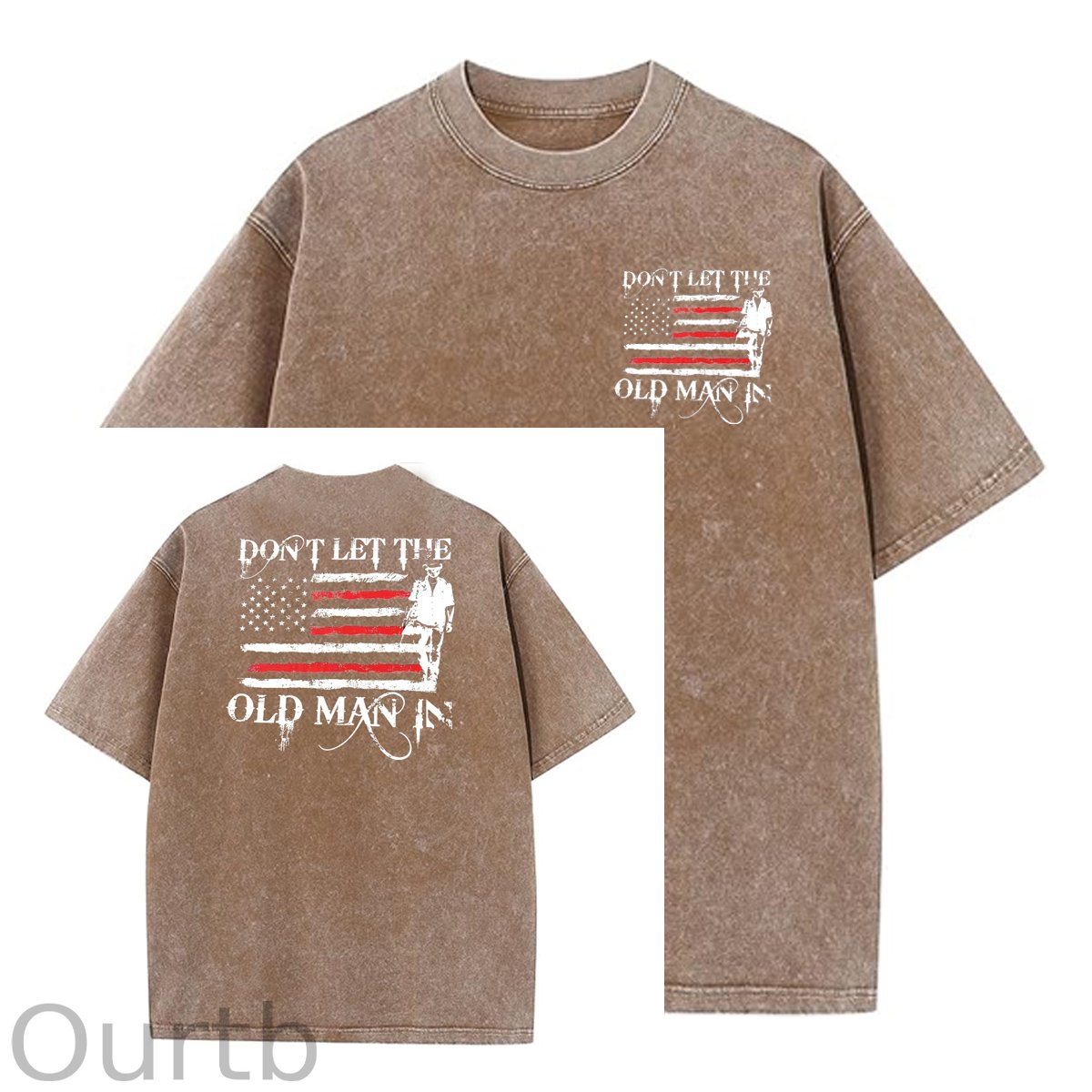 Don't Let The Old Man In Pattern Crew Neck T-Shirt