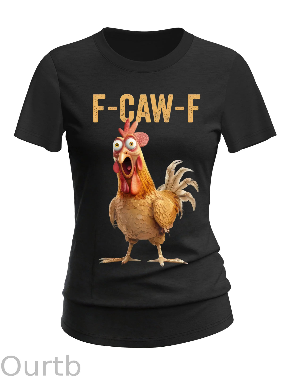 F-Caw-F Chicken Cotton Blend T-Shirt