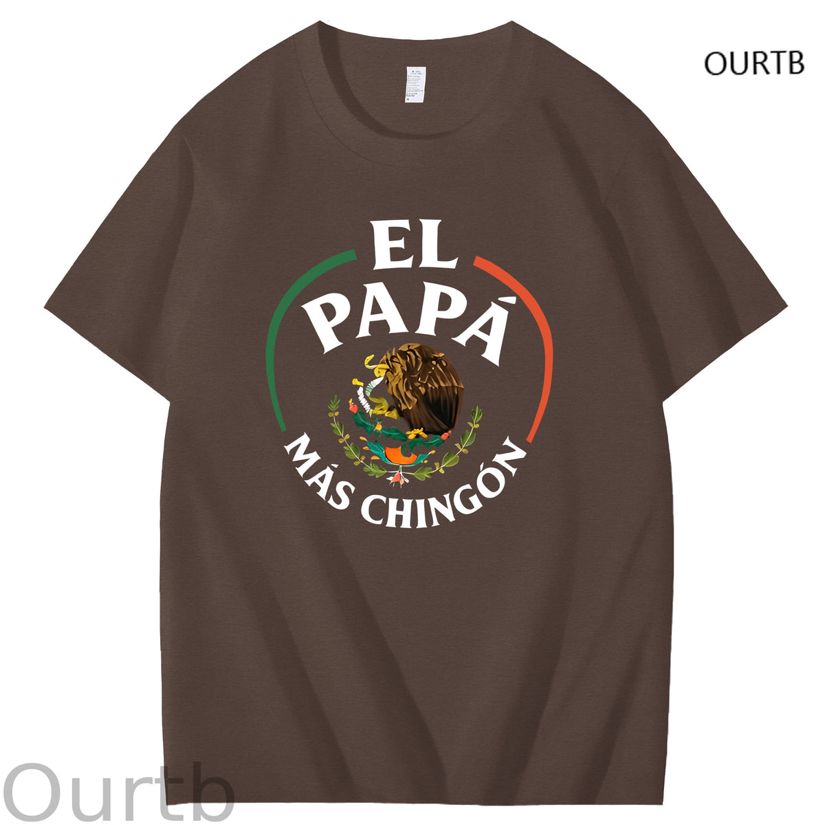 El Papa Mas Chingon Funny Art Pattern Print T-Shirt