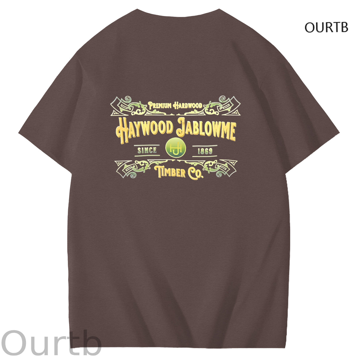 Haywood Since 1869 Jablowme Timber Co Art Pattern Print T-Shirt