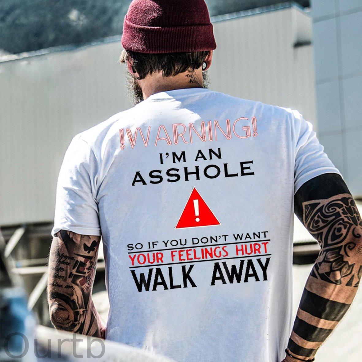 I 'm An Asshole Pattern Print T-Shirt