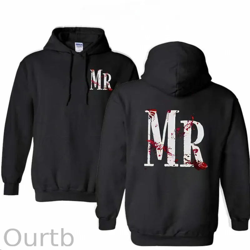 Halloween Couple Pattern 100% 300g Cotton Classic Hoodie