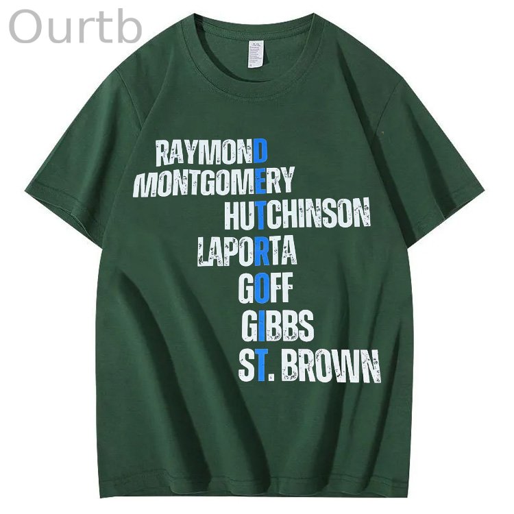 Detroit Lions football team player’s name shirt