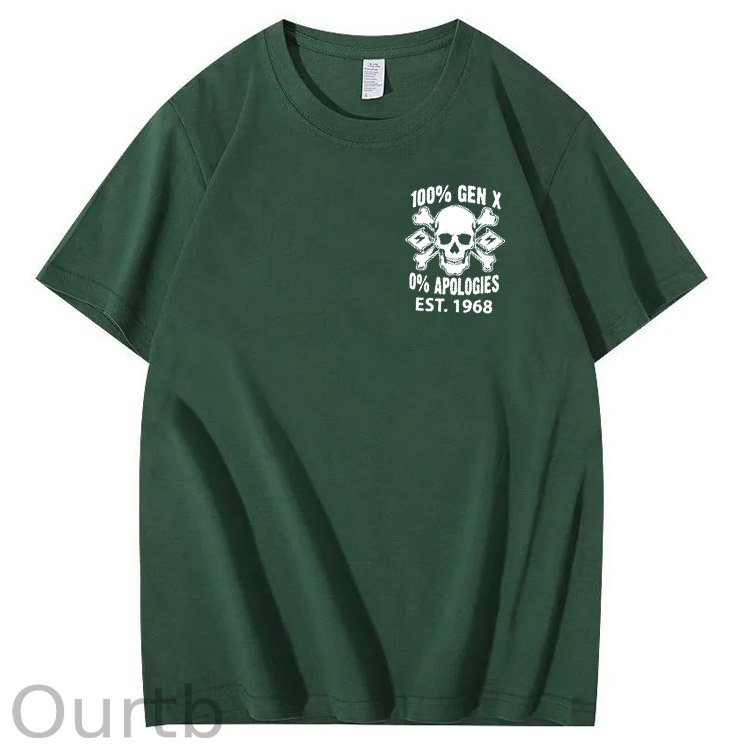 100%Gen X Pattern Print Crew Neck T-Shirt
