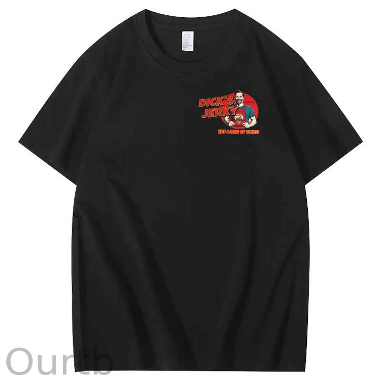 Dick’s Jerky Pattern Print Crew Neck T-Shirt