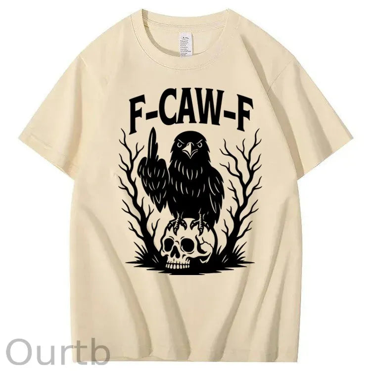 F-Caw-F Crow 100% Cotton T-Shirt