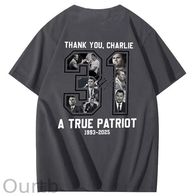 A Ture Patriot Pattern100% Cotton T-Shirt