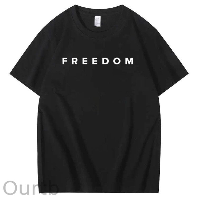 A Ture Patriot Pattern100% Cotton T-Shirt