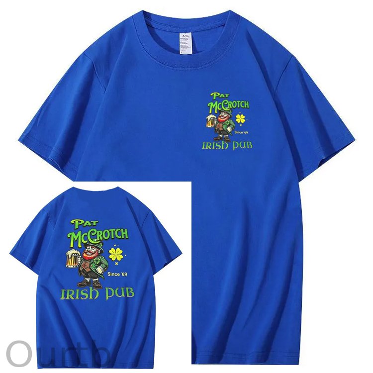 St.Patrick's Day Print Pattern Crew Neck T-Shirt