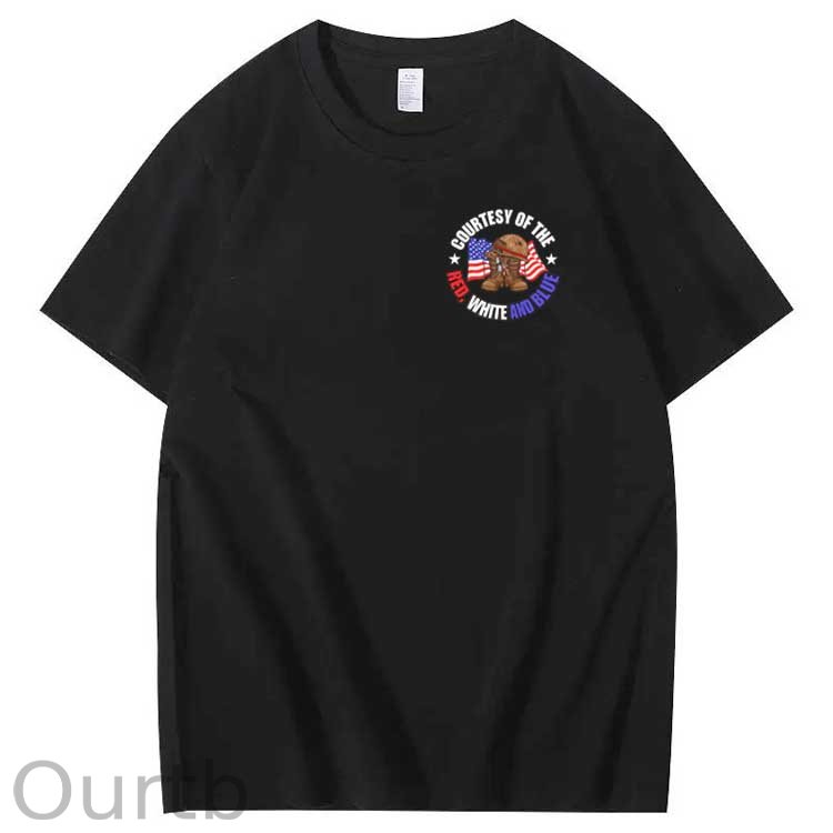We'll Put A Boot In Your Ass Pattern Print 100%Cotton T-Shirt