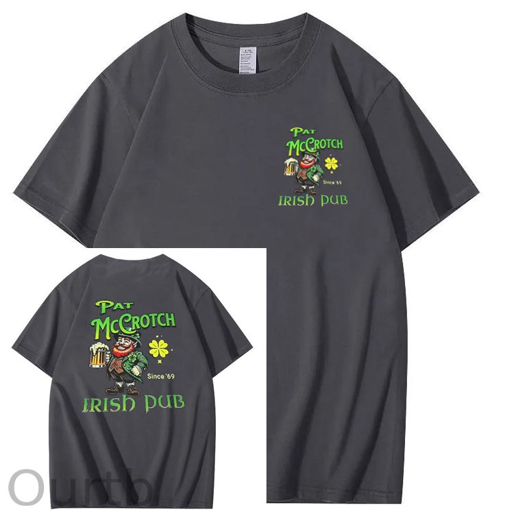 St.Patrick's Day Print Pattern Crew Neck T-Shirt