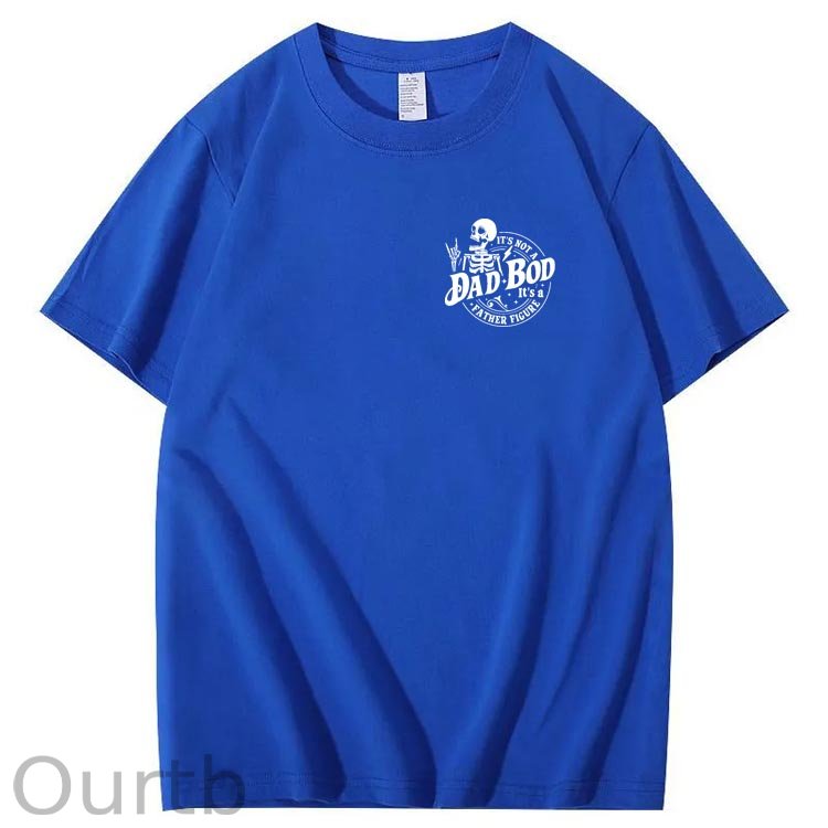 Dad Boo Pattern Print 100%Cotton T-Shirt