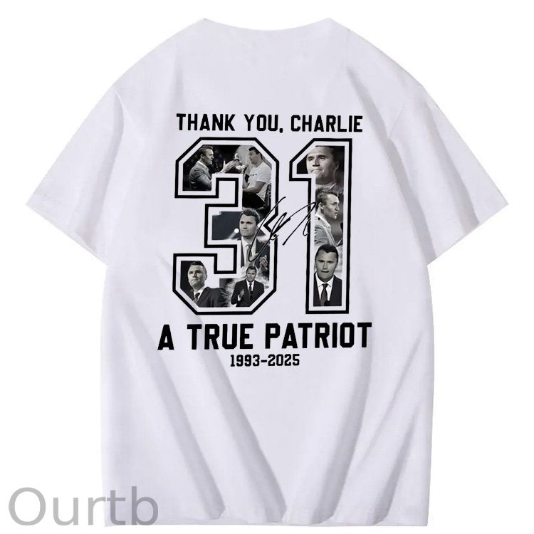A Ture Patriot Pattern100% Cotton T-Shirt