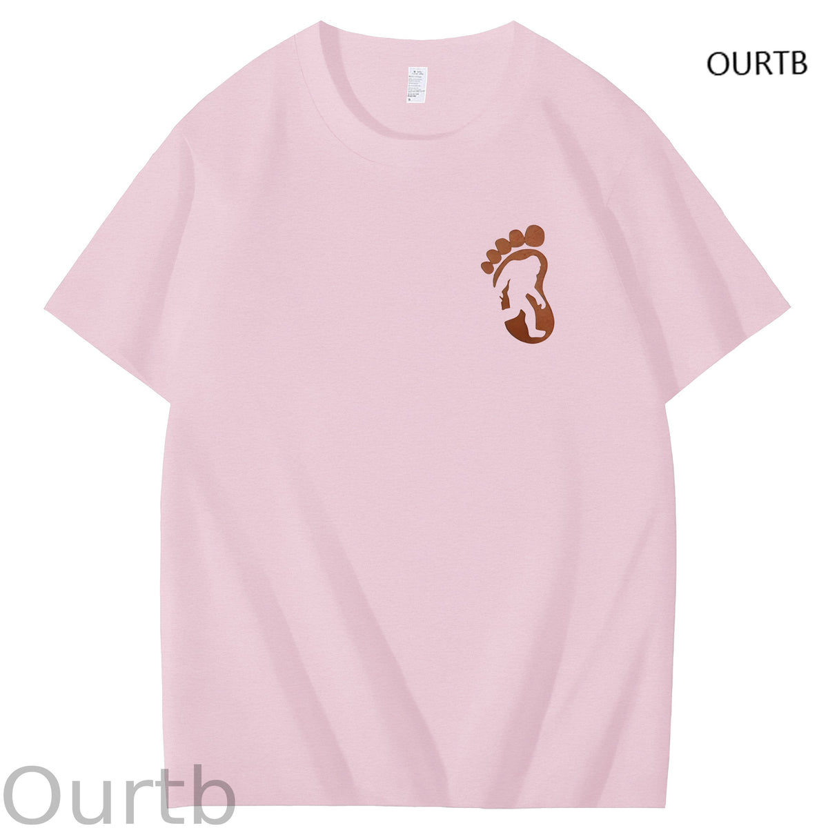 Bigfoot Grabbed My Weiner Art Pattern Print T-Shirt