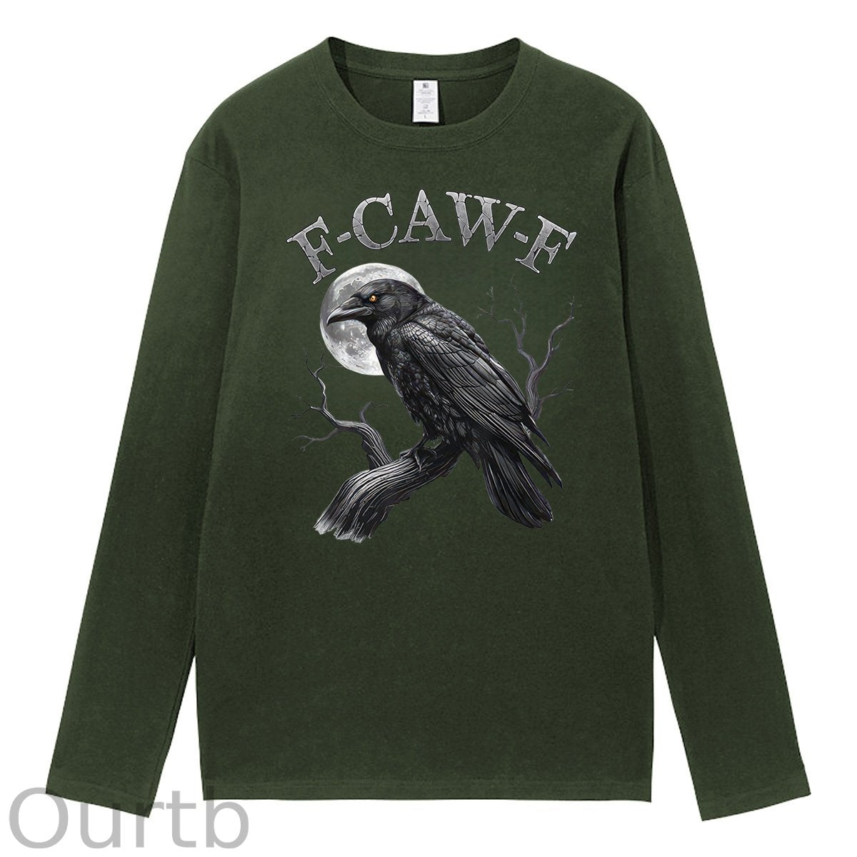 F-Caw-F Crow 100% Cotton Long Sleeve T-Shirt