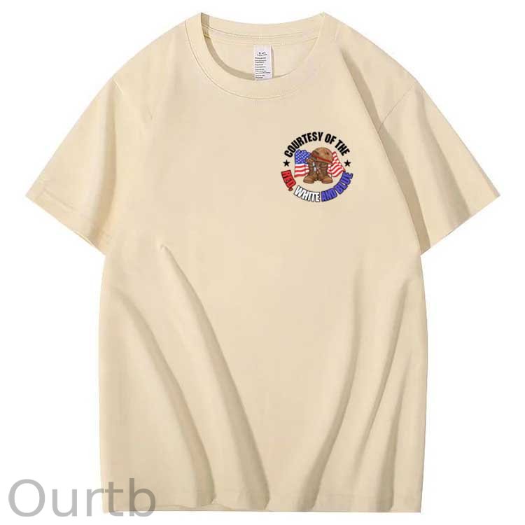 We'll Put A Boot In Your Ass Pattern Print 100%Cotton T-Shirt