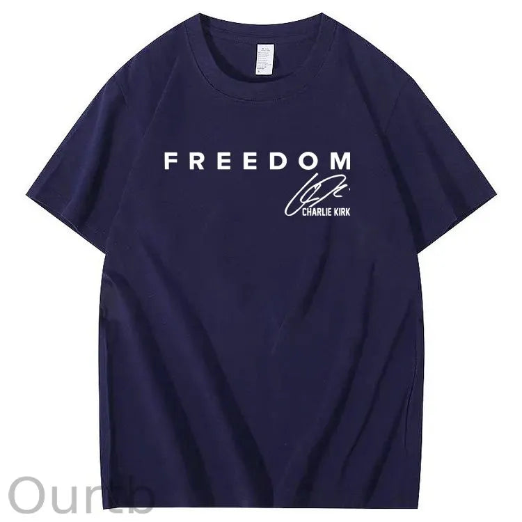 Freedom Pattern100% Cotton T-Shirt