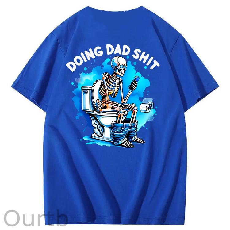 Doing Dad Shit Art Pattern Print T-Shirt