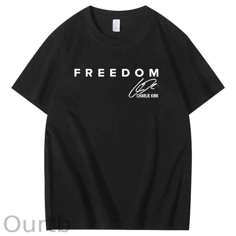 Freedom Pattern100% Cotton T-Shirt