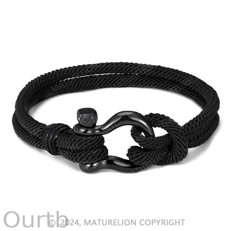 Men's Bracelet Military Camouflage 2 Layer Paracord Braclet