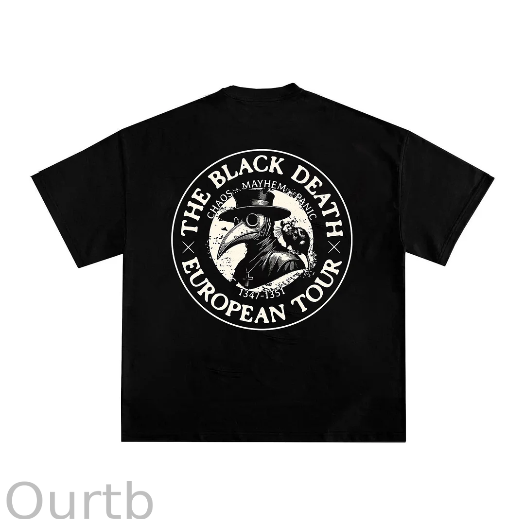 The Black Death European Tour Printed T-shirt