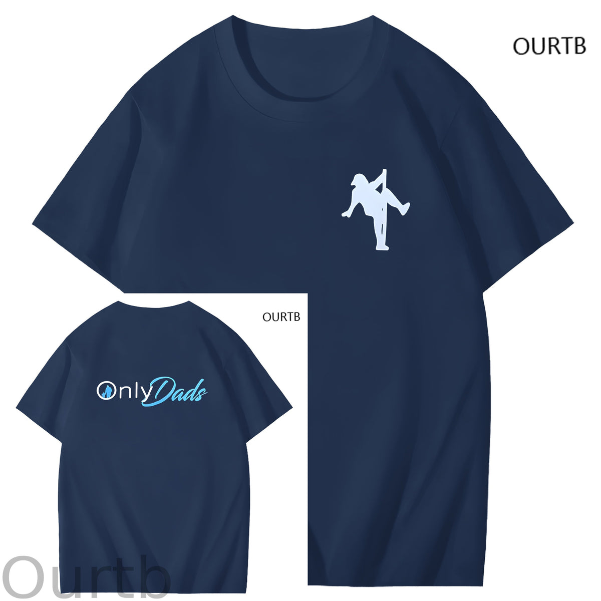 Only Dads Art Pattern Print T-Shirt