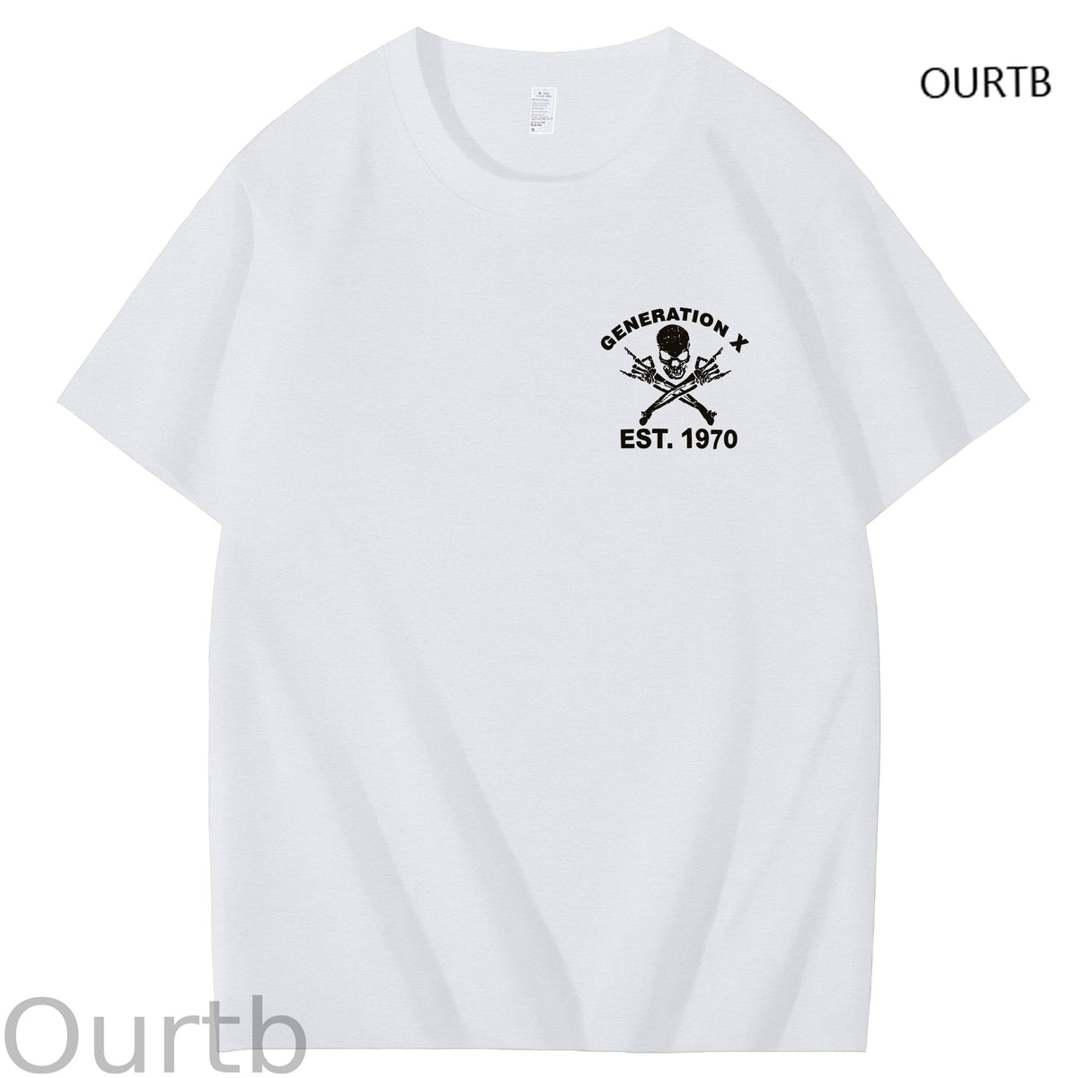 I‘m 97% Sure You Don't Like Me But I'm 100% Sure I Don't Care Generation X Est 1970 Funny Art Pattern Print T-Shirt