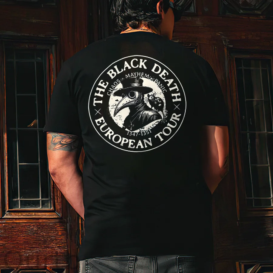 The Black Death European Tour Printed T-shirt