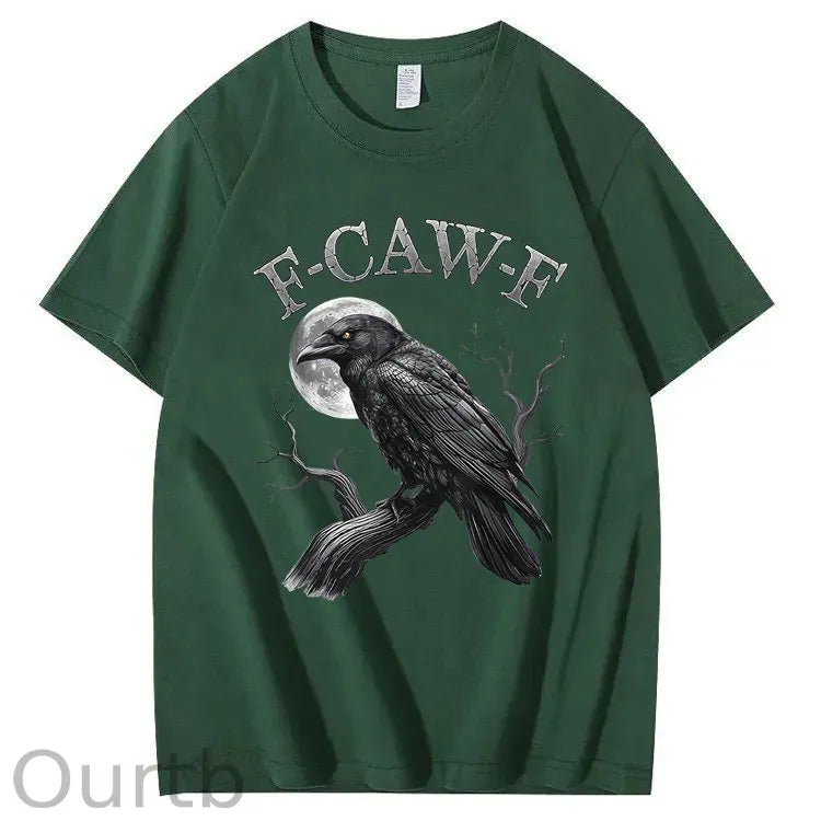 F-Caw-F Crow 100% Cotton T-Shirt