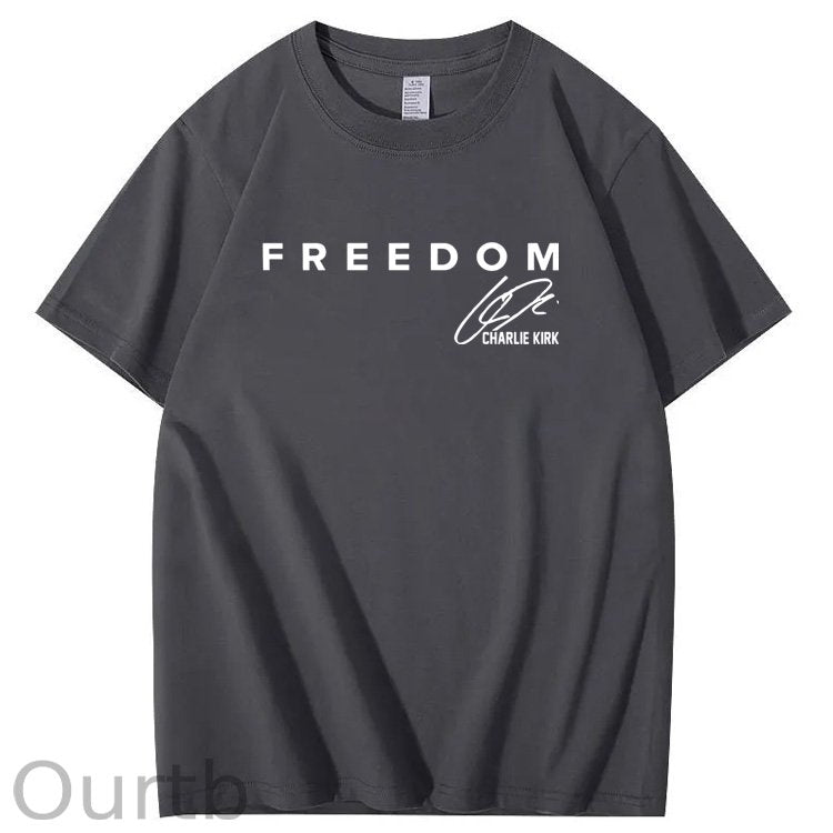Freedom Pattern100% Cotton T-Shirt