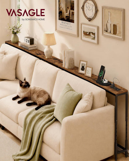 Narrow Console Table Behind Couch