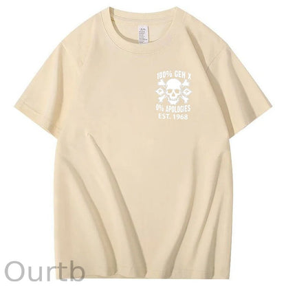 100%Gen X Pattern Print Crew Neck T-Shirt