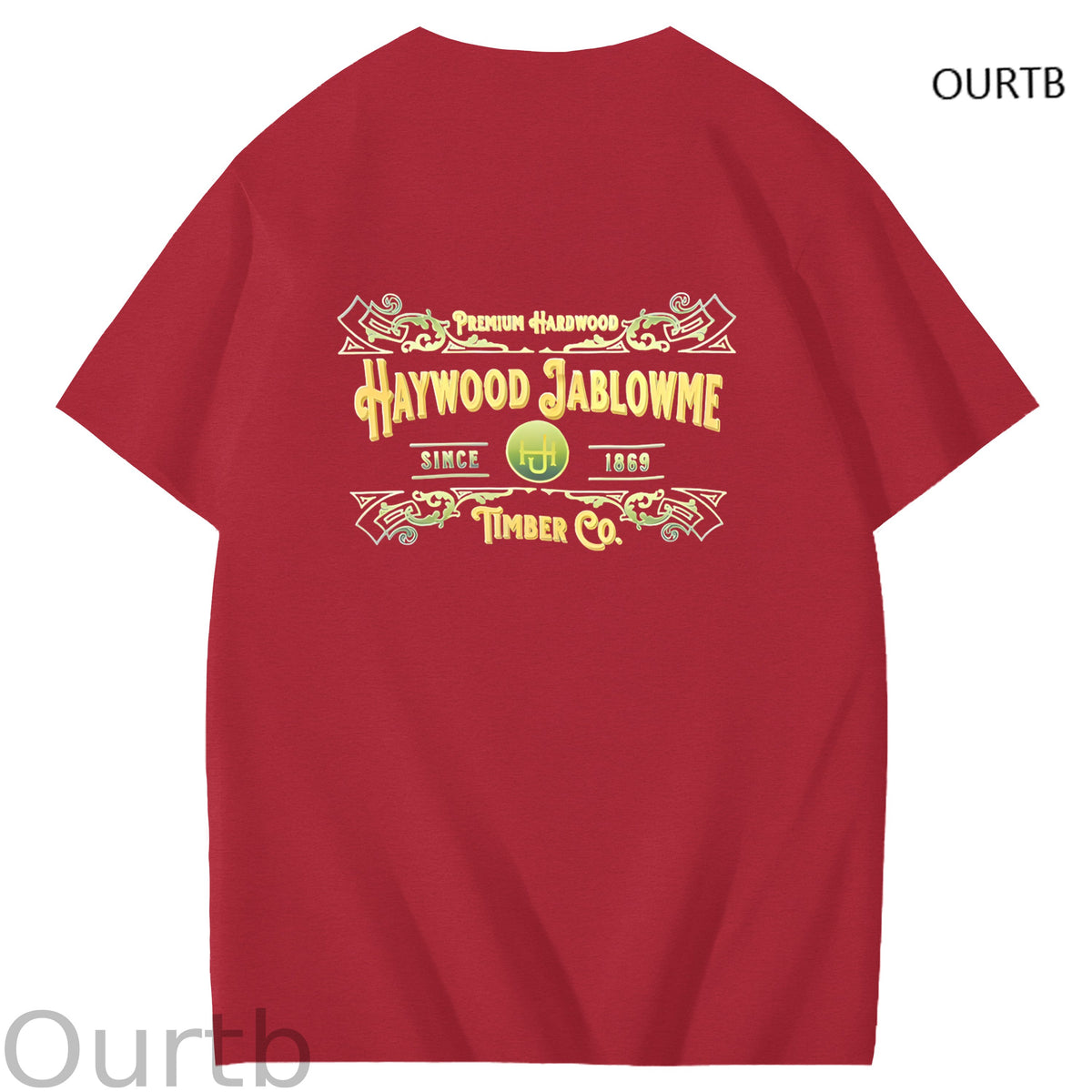 Haywood Since 1869 Jablowme Timber Co Art Pattern Print T-Shirt