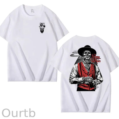 Say When Old West Death Dealers Collection Tombstone Ghost Town Zombie T-Shirt, Cowboy Shirt, Full Color, Full Size