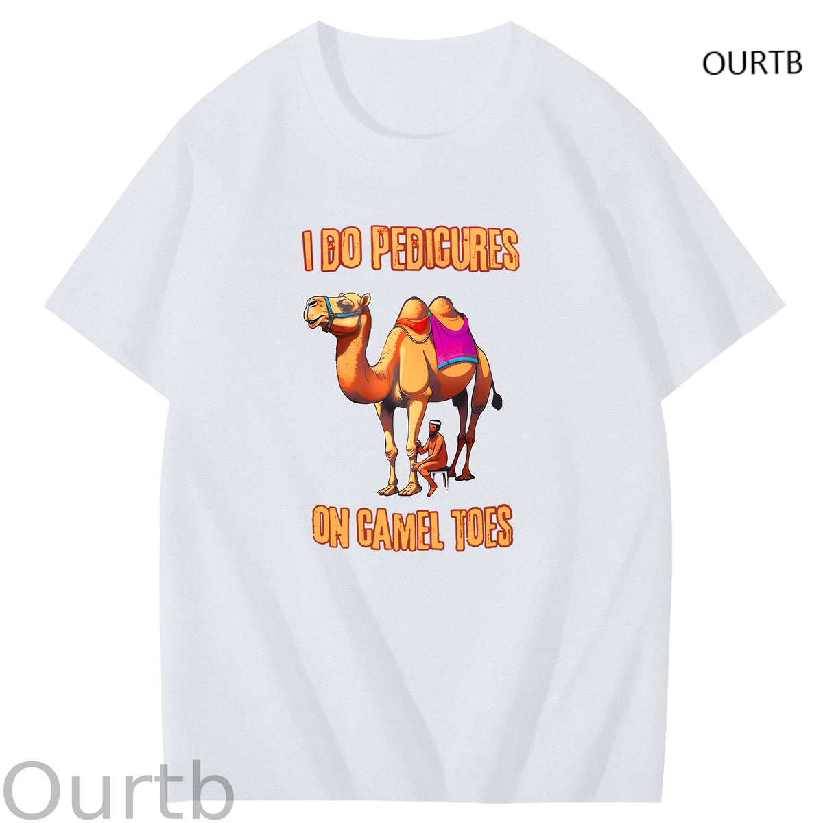 I Do Pedicures On Camel Tops Art Pattern Print T-Shirt