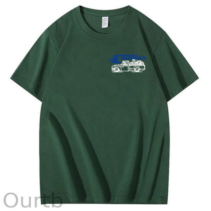 Dad's Garage Full Service If It's Broke We'll Fix It Printed Men's T-shirt