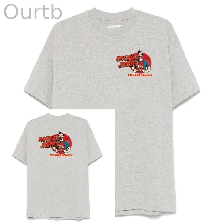 Dick’s Jerky Pattern Print Crew Neck T-Shirt