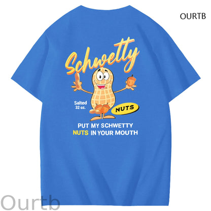 Schwetty Put My Schwetty Nuts In Your Mouth Art Pattern Print T-Shirt