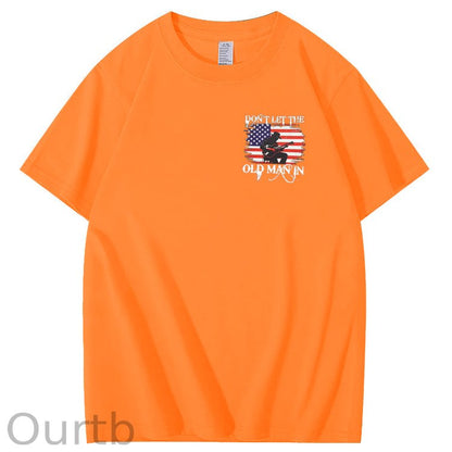 Don't Let The Old Man In  Funny Pattern 100&Cotton Print T-Shirt