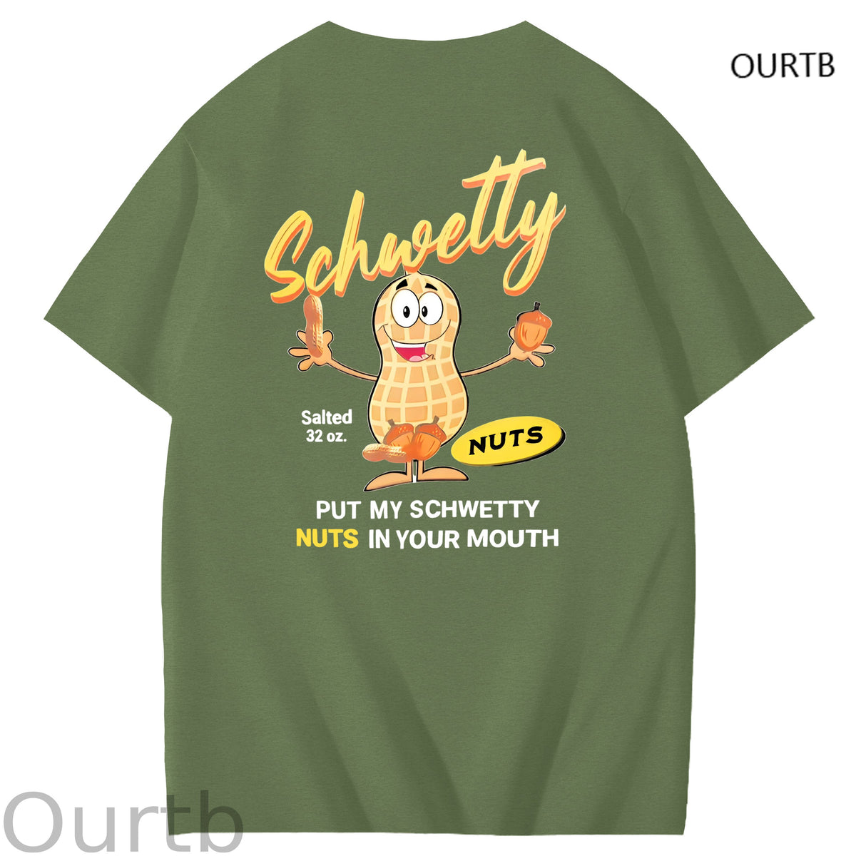 Schwetty Put My Schwetty Nuts In Your Mouth Art Pattern Print T-Shirt